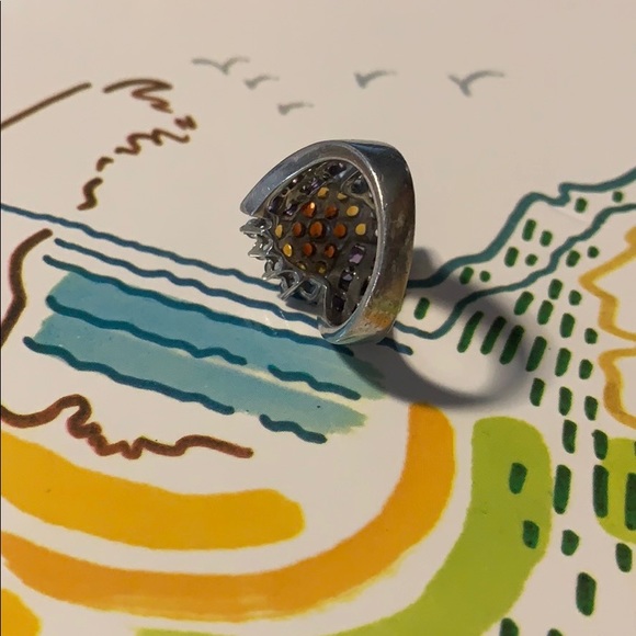 Multi-color 925 gem ring - Picture 6 of 6